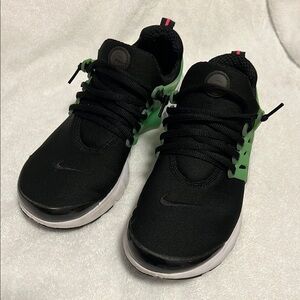 Nike Black and Green Athletic Shoes
